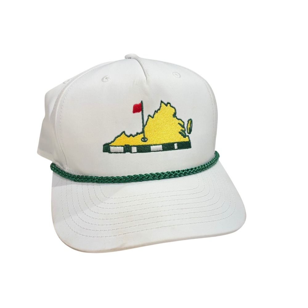 Richardson 256 Virginia Golf Rope‎ Hat White Green Snapback Trucker Cap SWA Logo
